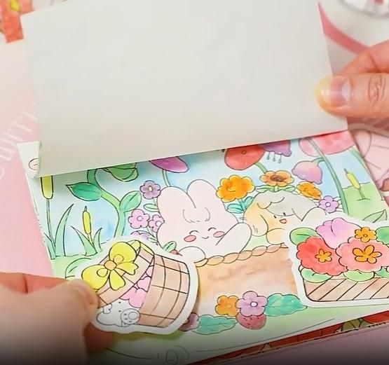 Kid's Cartoon Art Coloring Painting Set