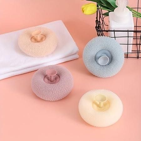 Bath loofah Scrub With Sucker Scrub